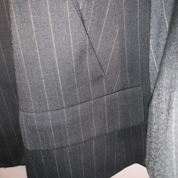 Plus Size Pinstripe Calvin Klein Suit - Picture 3 of 16